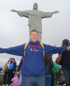Joseph Reis, a senior psychology major, goes to Rio de Janiero for World Youth Day.