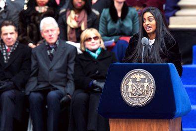 Ramya Ramana read her poem in front of former President Clinton, former Secretary of State Hilary Clinton, New York Governor Andrew Cuomo and many other influential leaders. 