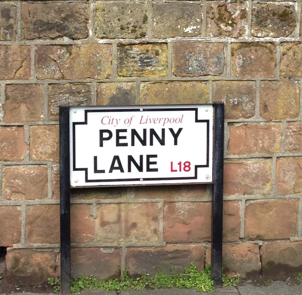 Penny Lane one of the many famous spots Kyle saw on his Beatles tour