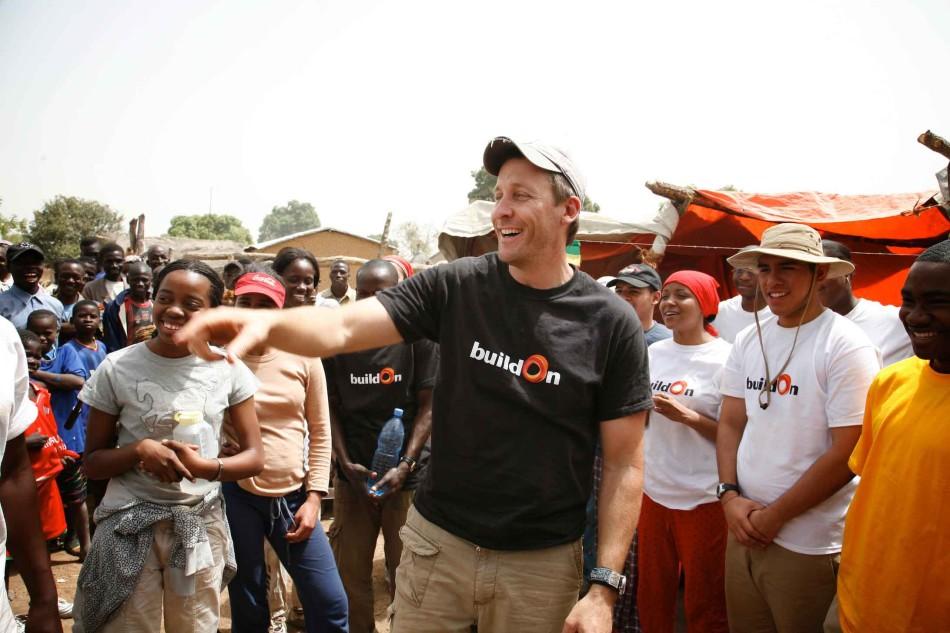 Jim Ziolkowski, middle, the founder of buildOn. Ziolkowski said that buildOn is not a charity, but a movement, with a focus on education. 
Photo: Srijan Tamraaz, buildOn