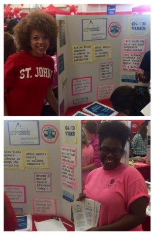Active Minds eboard members at the activities fair. (Photo: Evi Carrillo)