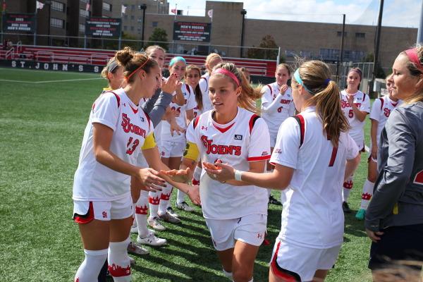 Rachel Daly scored a hat trick to lift St. Johns over Creighton Sunday (Photo: Athletic Communications)