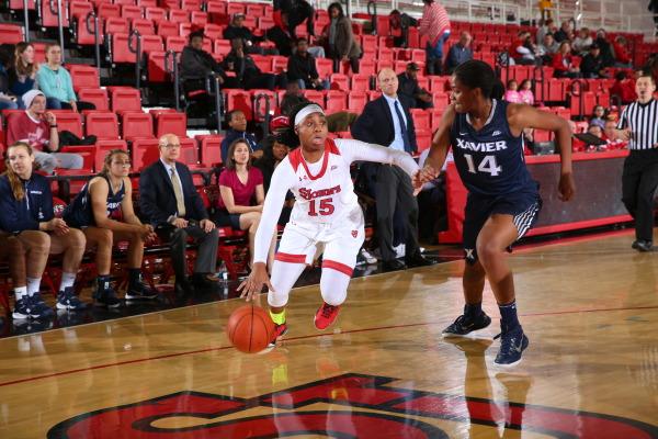 Danaejah Grant finished with 13 points, seven rebounds and four assists in the Red Storm’s victory over Butler. (Photo: St. Johns Athletic Communications)
