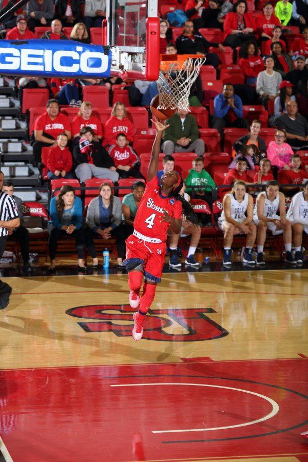 Aaliyah Lewis led St. Johns with six steals. (Photo Credit: RedStormSports.com)