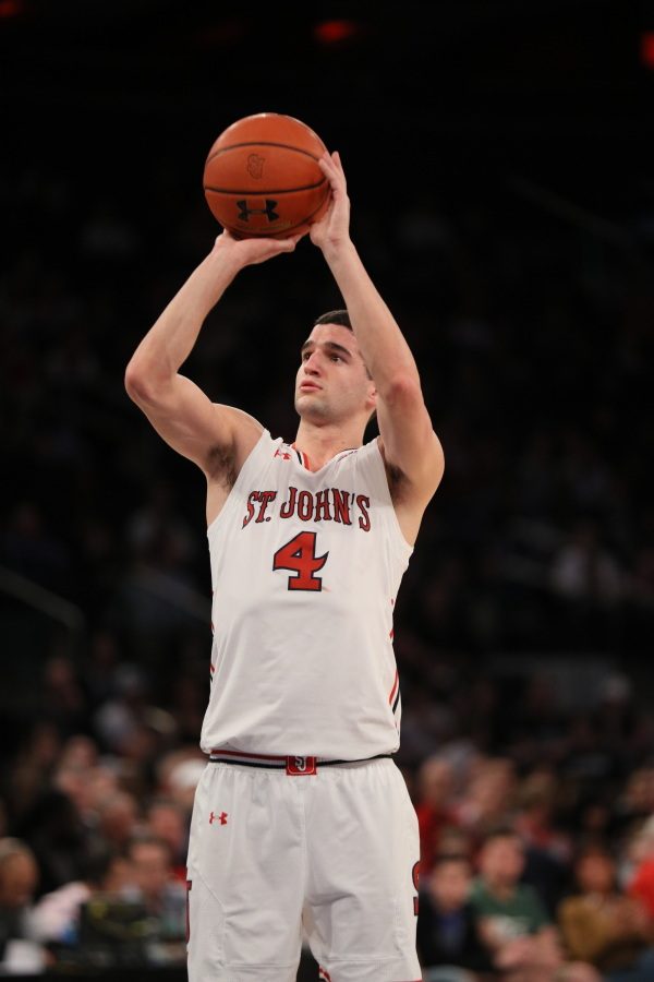 Federico Mussini scored 11 of his 16 points during a 17-0 St. John's first half run. (Photo Credit: RedStormSports.com)