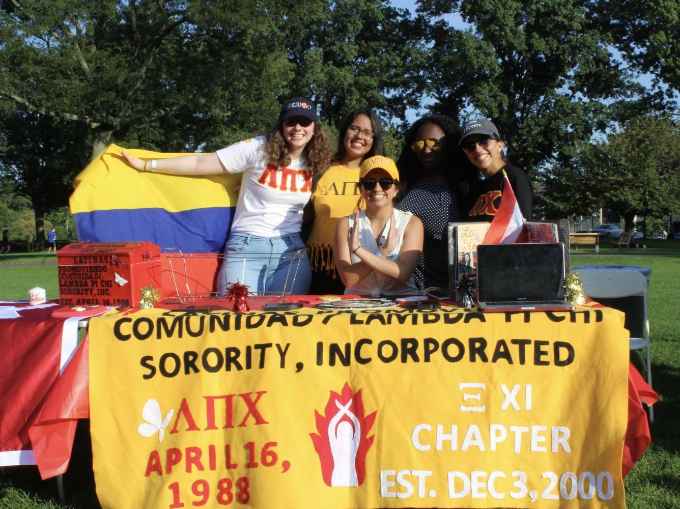 Lambda Pi Chi Sorority, Inc. was one of the groups in attendance at the mixer.