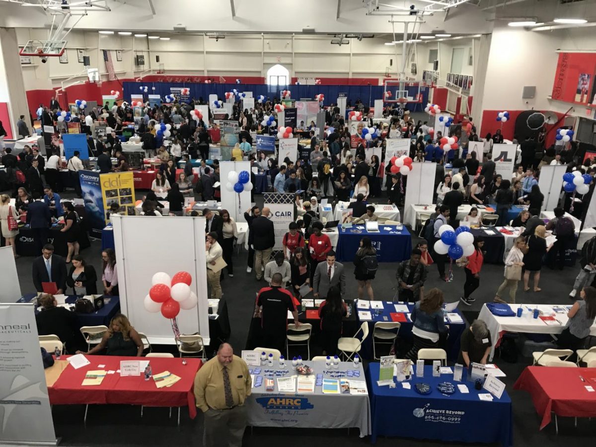 The annual Career Fair gives students the chance to talk to possible future employers.