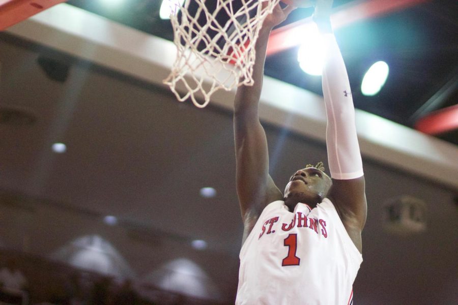 Bashir Ahmed helped spark a second half turnaround for the Red Storm Monday night against Molloy.