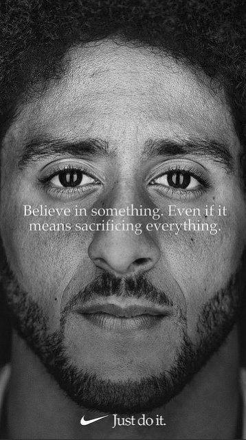 Colin Kaepernick in the latest Nike ad. 