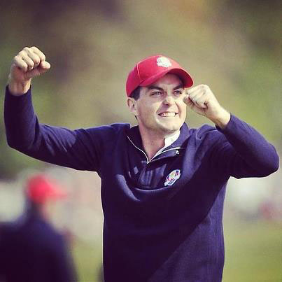 Keegan Bradley at the 2012 Ryder Cup at Medinah Country Club.