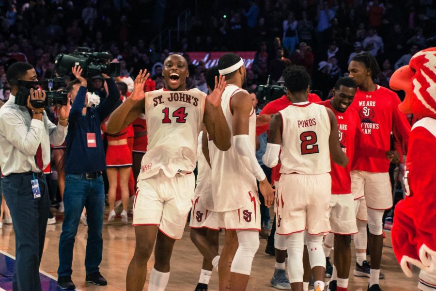 Mustapha Heron chipped in 19 points on Sunday helping to lead St. John’s against rival Villanova at Madison Square Garden. 