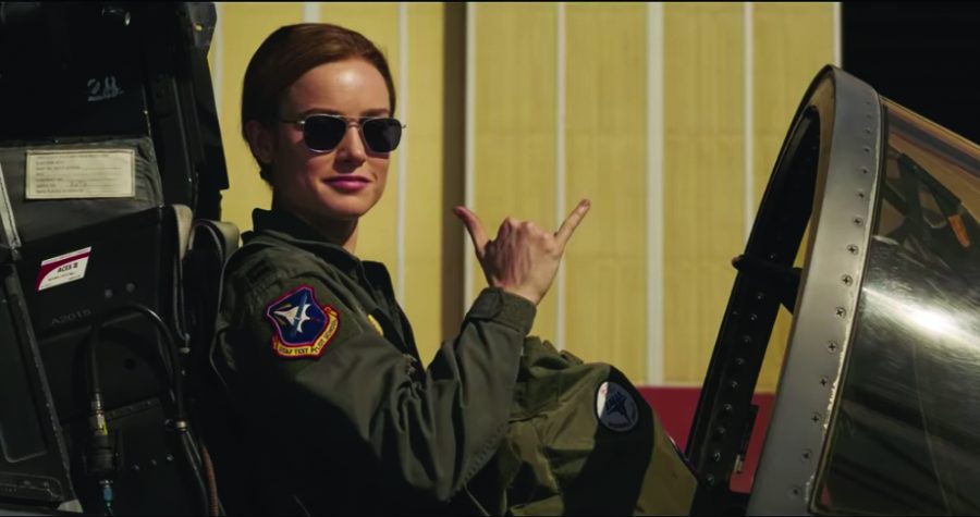 Brie Larson plays Carol Danvers in Marvel’s first female-led film.