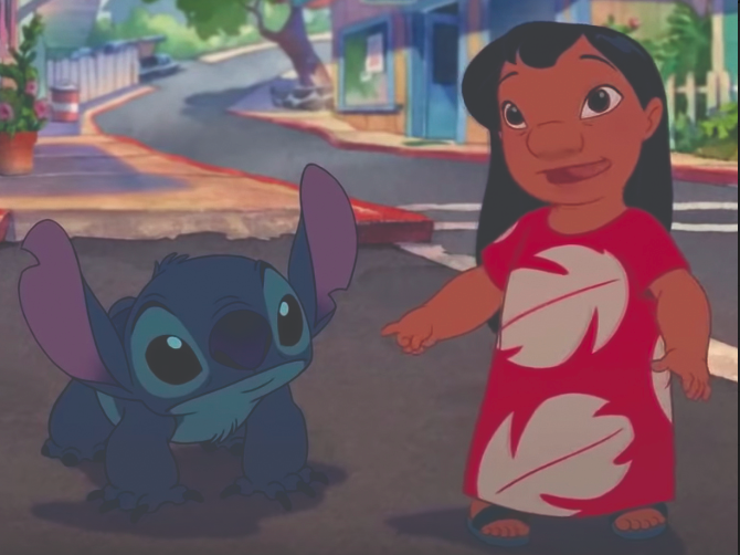 Lilo and Stitch in the 2002 Disney’s 42nd animated film.