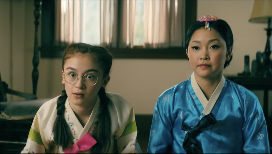 (Left to right) Kitty Covey and Lara Jean Covey, played by Anna Cathcart and Lana Condor. PHOTO COURTESY/Youtube Netflix
