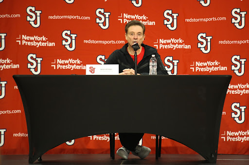 Pitino in his Media Day press conference. 
Torch Photo / Sara Kiernan